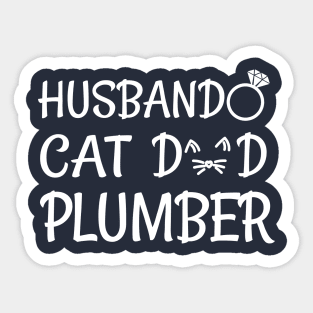 plumber cat dad Sticker